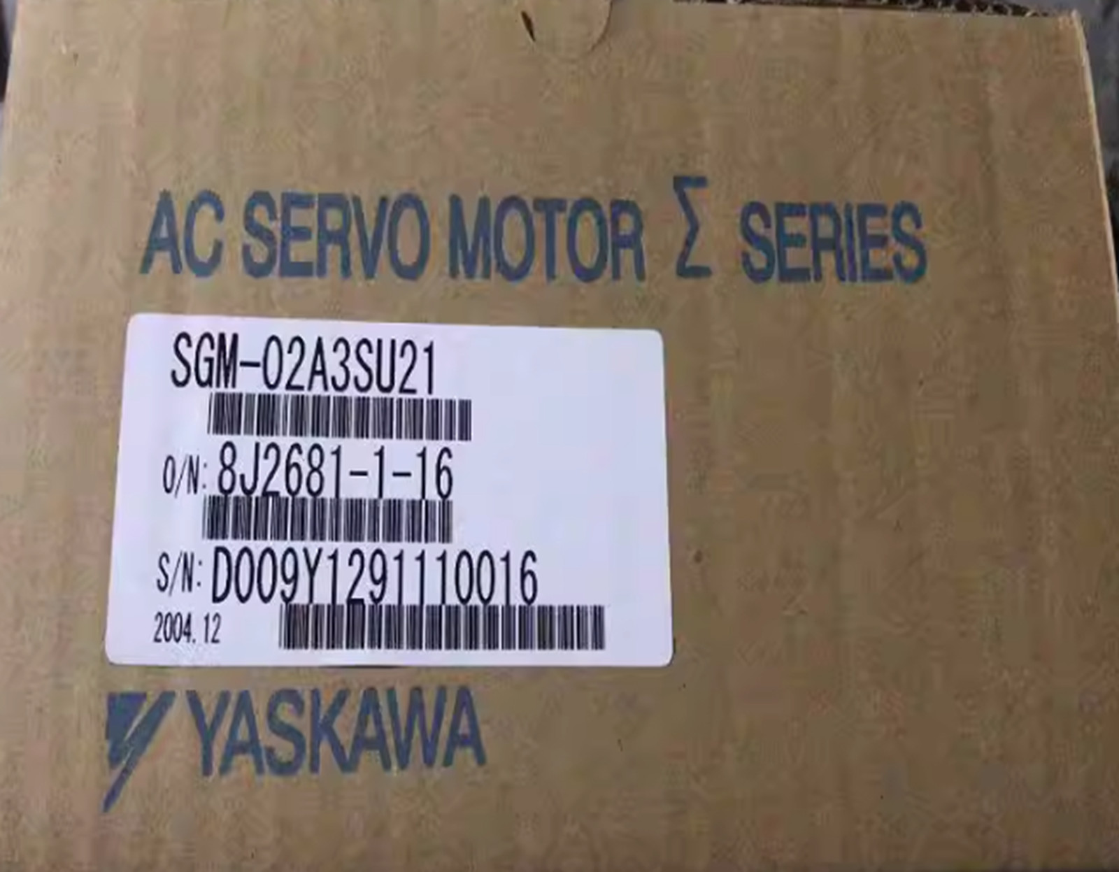 NEW servo motor SGM-02A3SU21