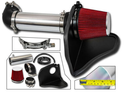 For 07-12 BMW 328i E90/E92/E93 3.0L Black Cold Air Intake + Stainless Filter