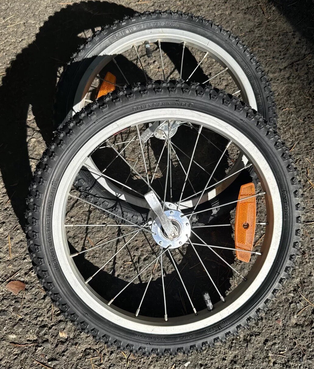 Burley Bike Trailer Wheels Rim Tires Replacement 16” Pair Of 2 eBay