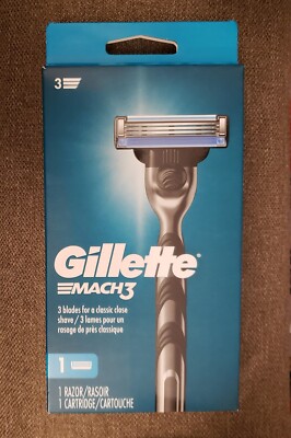 Gillette Mach3 Mach 3 Razor for Men 1 Razor 1 Cartridge Men's Grooming Shaving
