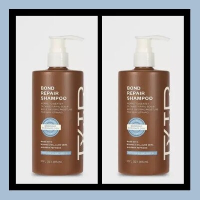 x2 TXTUR Bond Repair Shampoo with Moringa Oil, Aloe Vera & Quinoa - 12 oz.