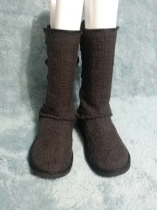 women's lace up calf length boots