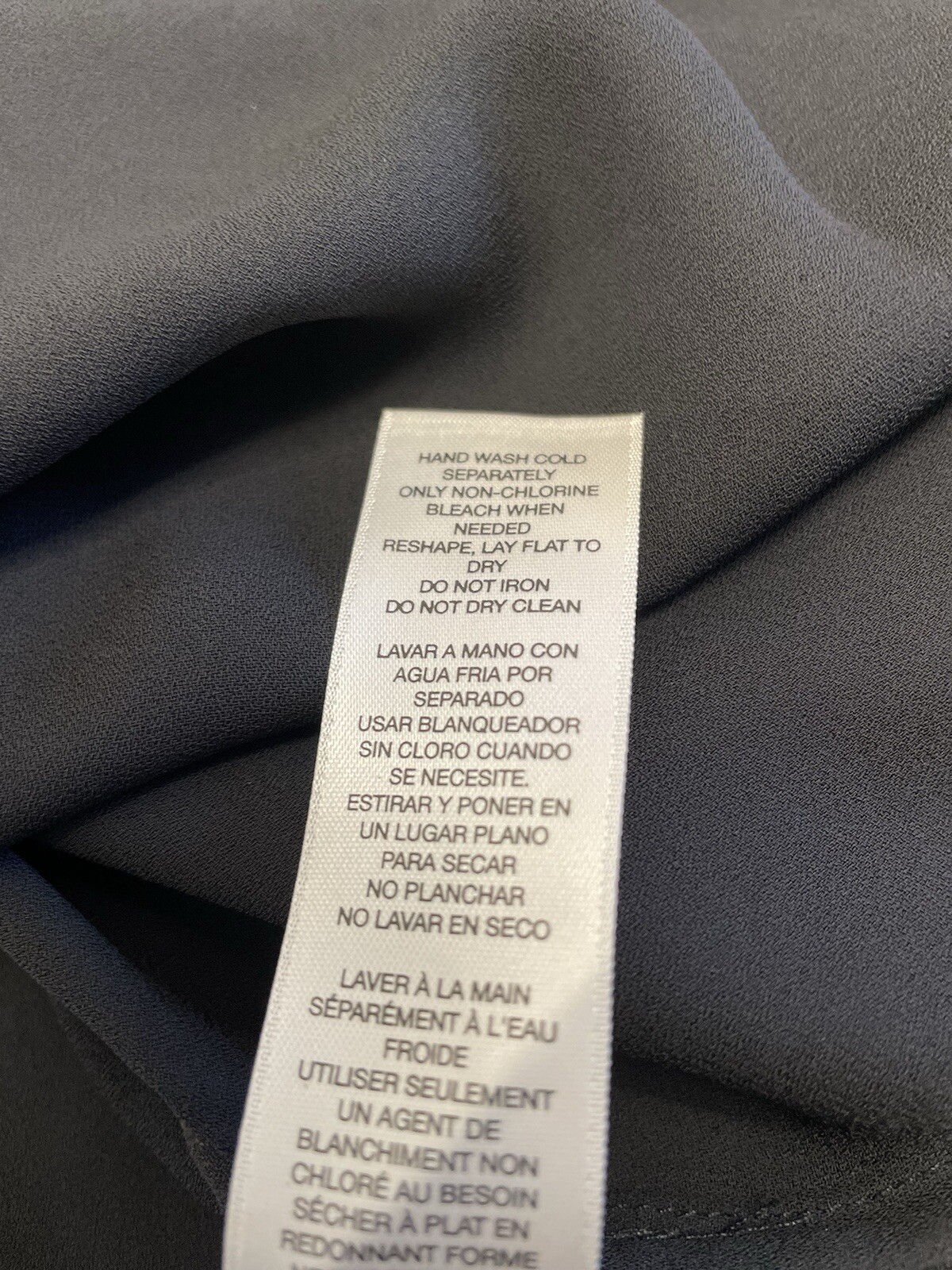 Chico’s Basic Black Button Up Blouse Foil Shoulde… - image 9