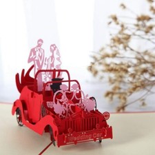 3D Pop Up Card Greeting Cards Birthday Wedding Valentines Day Thanksgiving Gifts
