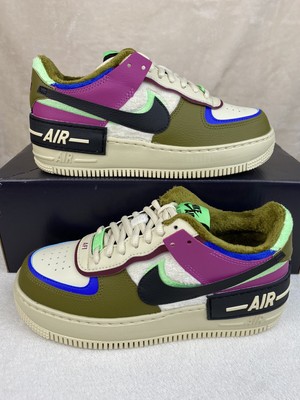 Nike Air Force 1 Shadow SE Cactus Flower Shoes Womens 6.5 CT1985-500 Olive  New | eBay