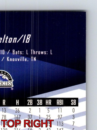 Todd Helton First Baseman Colorado Rockies Upper Deck 2007 Card 62 Sports Memora - Picture 9 of 12