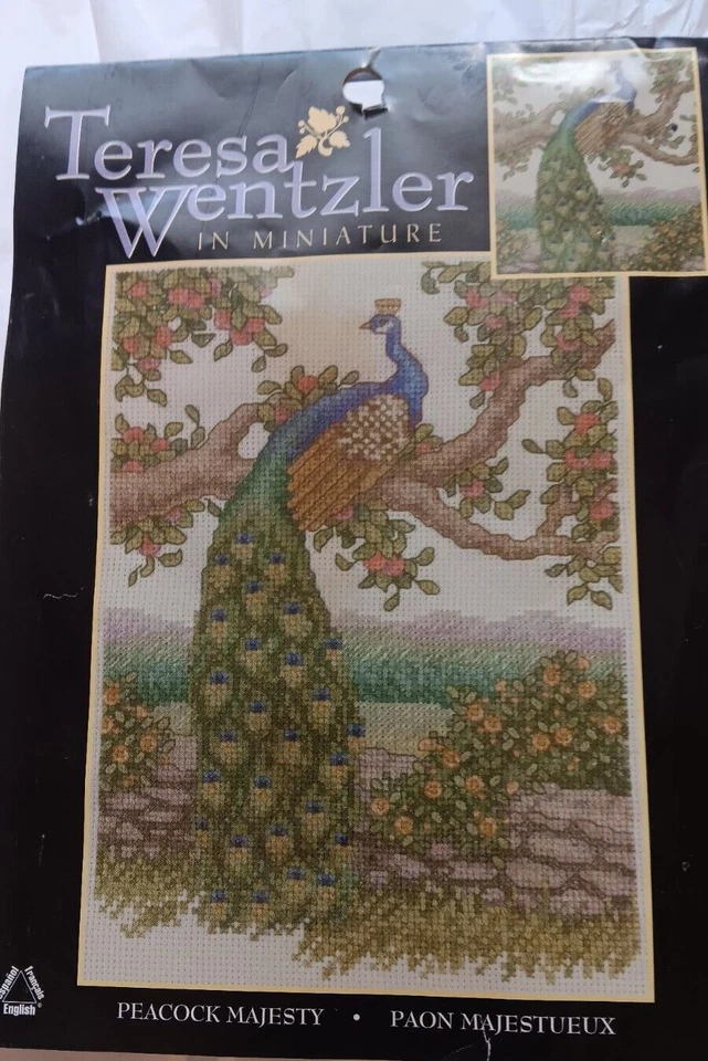 Teresa Wentzler Counted Cross STitch Needlework  kit Peacock majesty - Image 2 of 4
