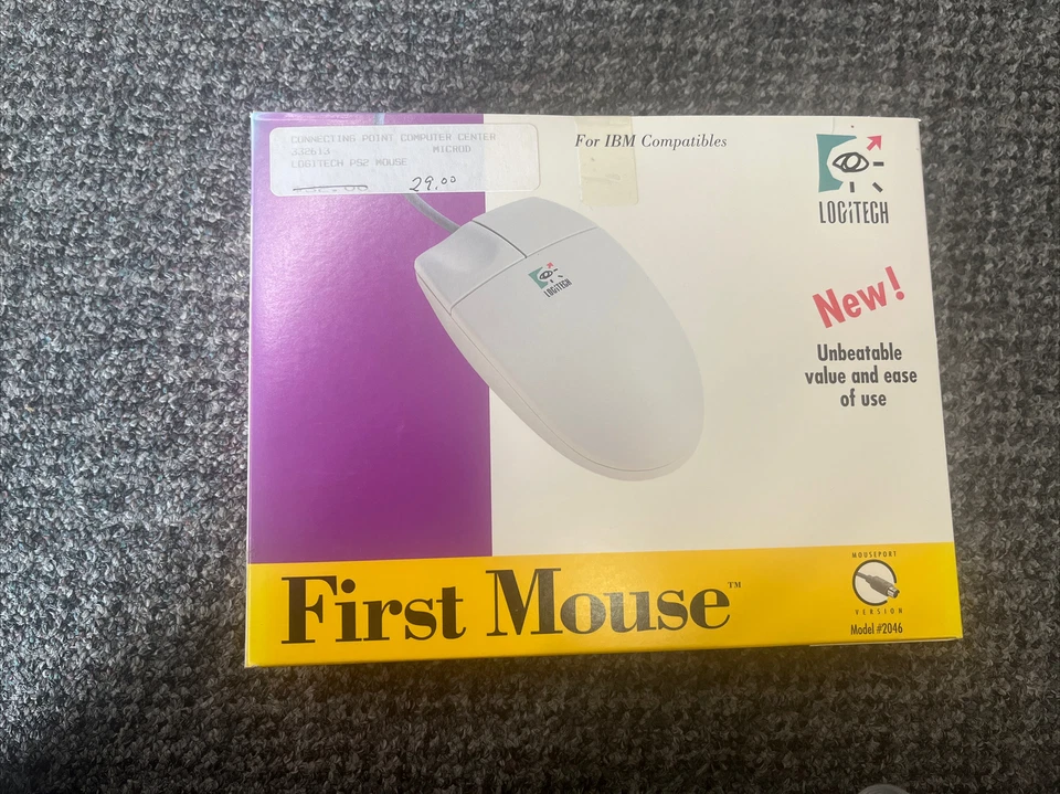 Logitech First Mouse Mouseport Model 2046 IBM Compatible PS/2 Version - Image 2 of 4