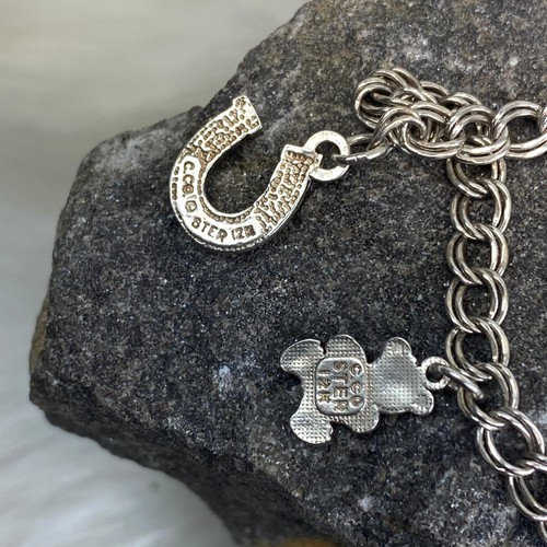 Coleman Co. Black Hills Gold Sterling & 12K Gold Charm Bracelet 7" - Picture 10 of 12