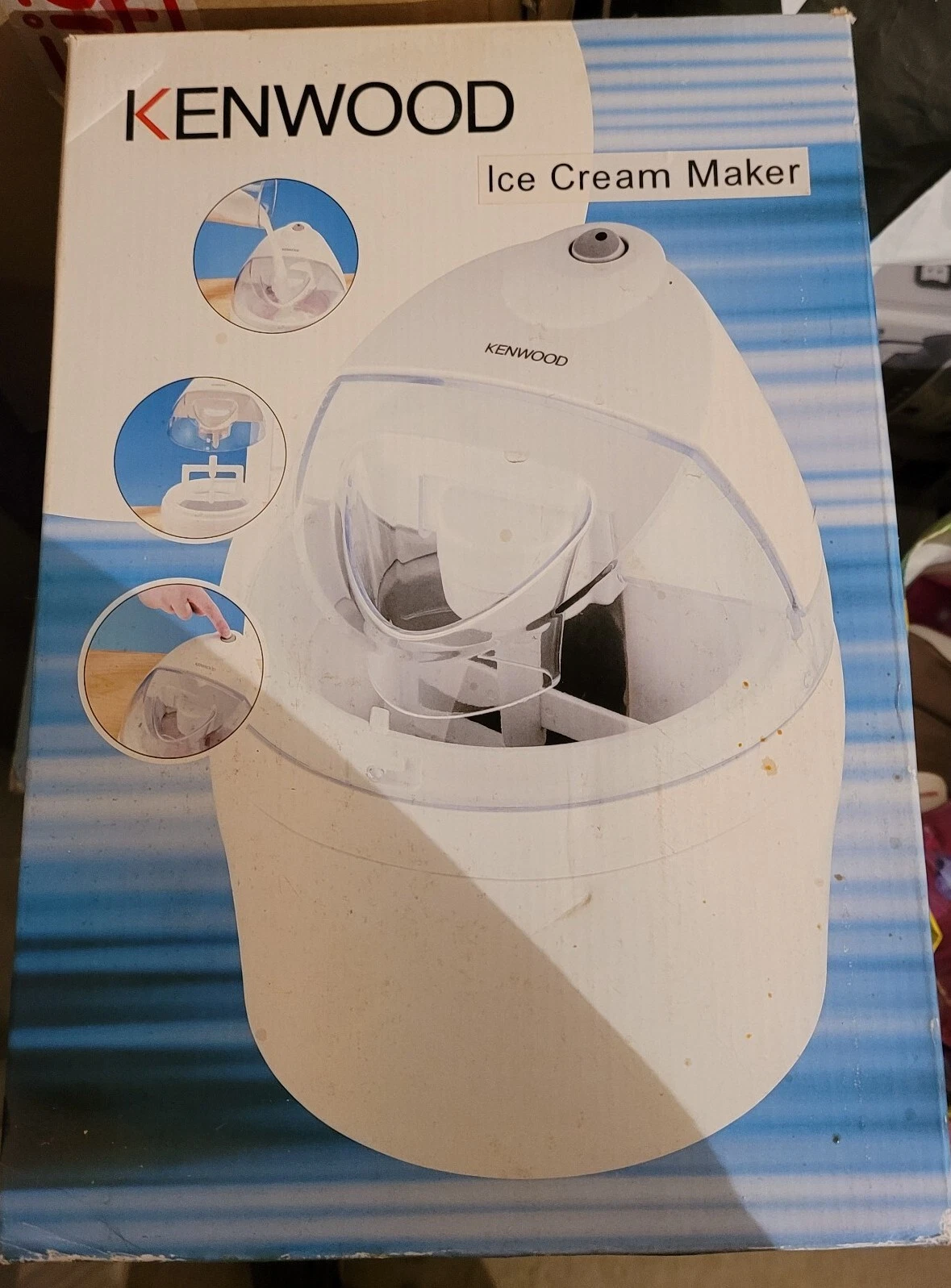 Kenwood ice cream maker sweet treats summer dessert freeze and serve BNIB IM200