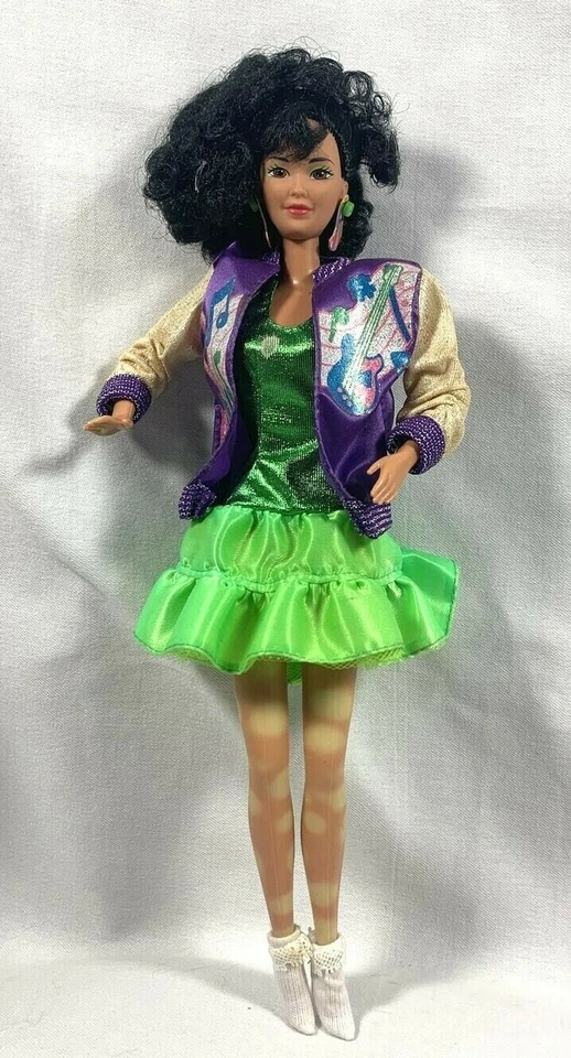 Barbie Sensations Becky 1987 #4977 caja dañada manchas eliminadas en la pierna y el atuendo Foto 2 de 4