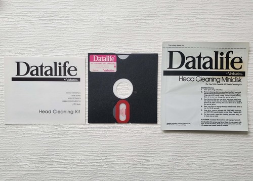 Datalife by Verbatim Unopened Set 10 Cleaning Disks AND Opened Head Cleaning Kit - Imagen 8 de 9