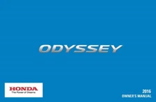 2016 Honda Odyssey Owners Manual User Guide Reference Operator Book