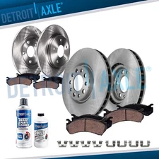 Front Rear Disc Brake Rotors Ceramic Brake Pads Kit for 2017 2018 Chevy Malibu