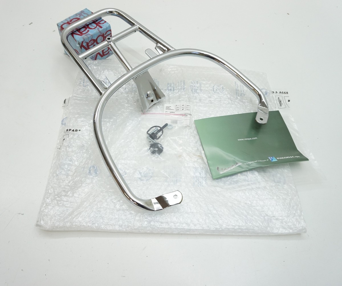 VESPA Primavera Sprint Elettrica Rear carrier for top case chrome