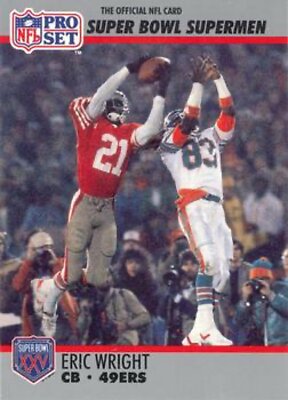 1990-91 Pro Set Super Bowl 160 Football 107 Eric Wright