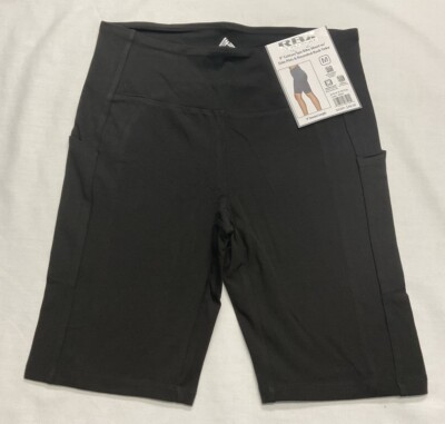 RBX 9  Cotton Spandex Bike Short W/ Side Pkts  Size Medium  Black - NEW!