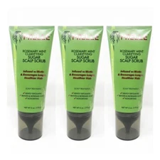 3x Miele Organics Rosemary Mint Clarifying Sugar Scalp Scrub 6 oz Full Size