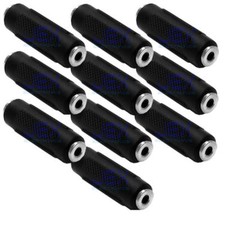 10X Female to Female Mono 1/8" 3.5mm Audio Jack Connector/Coupler LOT