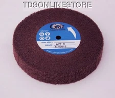 Satin Finish Buff Polishing Wheel 4 1/2 by 3/4 Inch Red VF