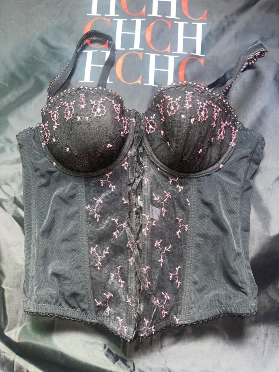 Buy Pour Moi Black Bustier Swoon Underwired Bustier Bra from the UK online shop