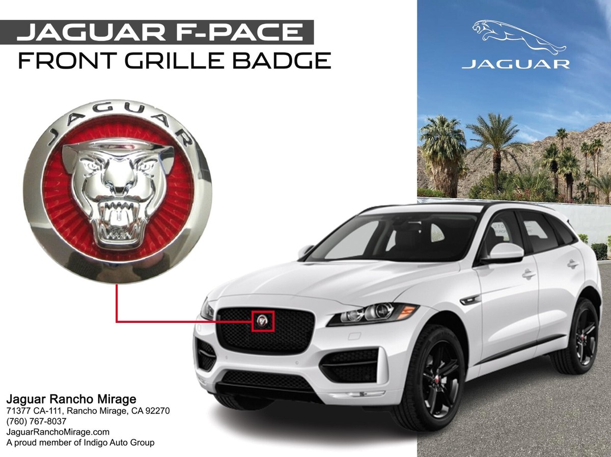 JUGAR F-PACE フロントグリル　ジャガー　FY2021以降 Jaguar F-PACE Genuine Factory OEM Front Grille Emblem FP-C2D52972