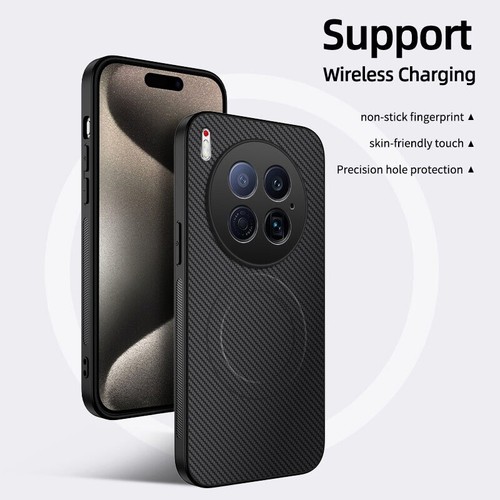 Für Tecno Camon 40 Premier, Kohlefaser Business Magnet Weich TPU Hülle Case - Bild 7 von 18