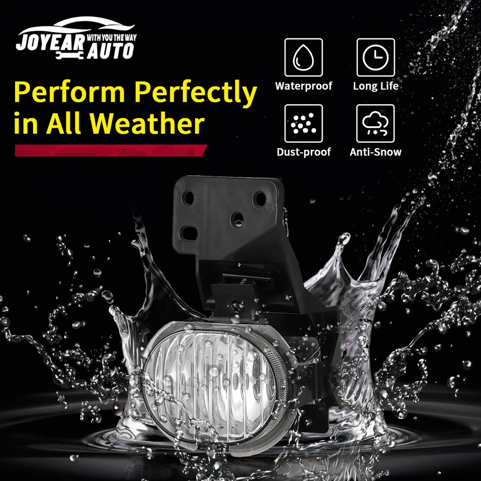 Luces antiniebla para Chevrolet Malibu 1997-2003 negras transparentes proyectores luces de conducción Foto 4 de 4