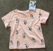Bluey - T Shirt - size 4, pink, new, with label