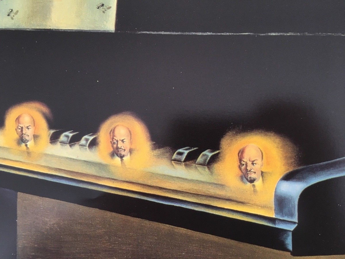 DALI,'SIX APPARITIONS OF LENIN ON A PIANO. 1931, AUTHENTIC 1997
