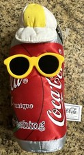 New With Tags 1998 Coke Coca-Cola Classic Can in Shades Bean Bag Plush