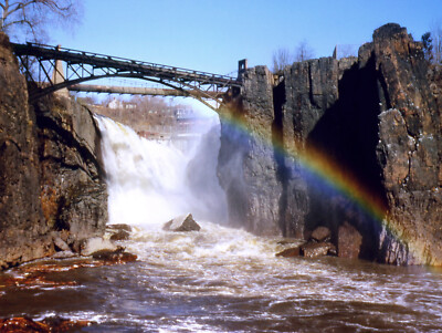 Passaic Falls Rainbow 1958 Paterson N J 8 x 10 photograph