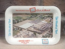 Vintage Ohio Art Co.Tray Bryan Ohio Etch A Sketch 6.5" x 4.5"