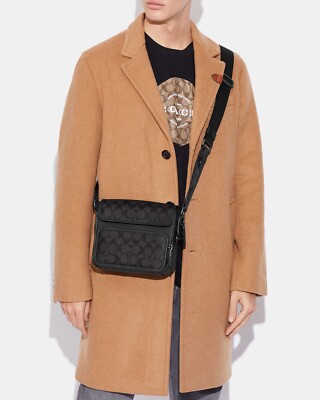 COACH サリヴァン フラップSignature Canvas バッグ C9870 Coach C9870 Sullivan Flap Crossbody In Signature Canvas IN