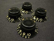 Gibson Les Paul Custom Shop Vintage Spec Butyrate Black Top Hat Knobs Light Aged