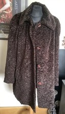 Gallery Faux Fur Ladies Coat Size L 46” Chest
