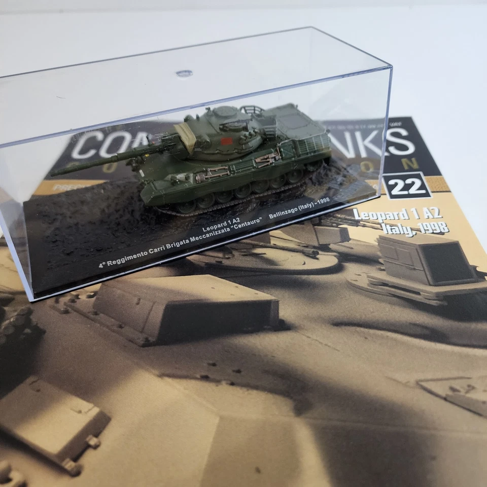 Combat Tanks 1:72 #22 Leopard 1 A2. 4 Reggimento  Bellinzago (Italy) - 1998 - Image 3 of 3