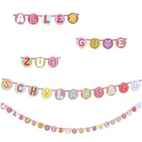 Alles Gute Zum Schulanfang Girlande Deko Einschulung SchuleinfüHrung Schulbeginn