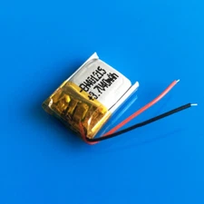 3.7V 40mAh Li Po Polymer Rechargeable Battery For Earphone Mini Camera 401215