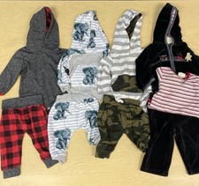 11 piece baby boy bundle; matching sets; 6 months; fall, winter, spring