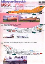 Print Scale Decals 1/72 MIKOYAN MiG-21 FISHBED Polish Air Force  Navy Versions