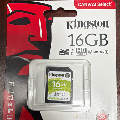Kingston Canvas Select 16GB SDHC Class 10 High Speed HD Video Card SDS/16GB
