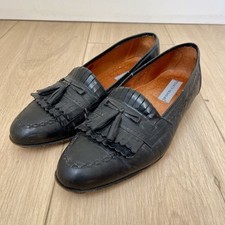Stacy Adams Men Tassel Loafer Black/ Genuine Leather Dress Shoe Size 11
