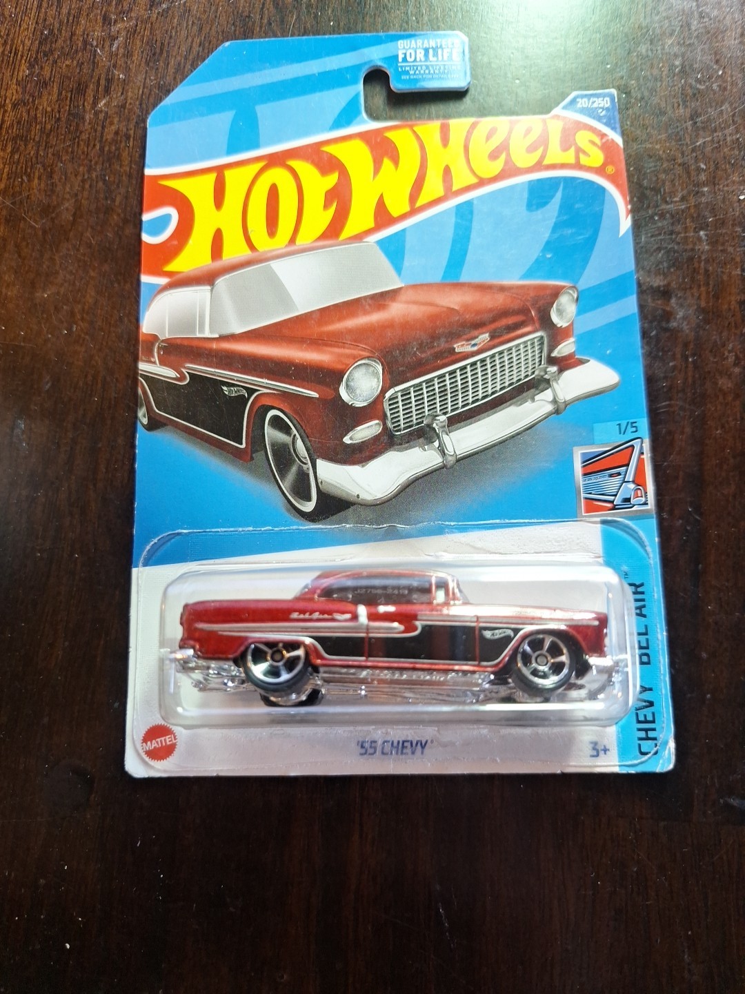 Hot Wheels 2022 HW Chevy Bel Air 1/5 Red '55 Chevy 20/250