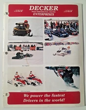 Vintage DRE Decker Racing Enterprises Products Catalog - Ski-Doo Rotax Racing