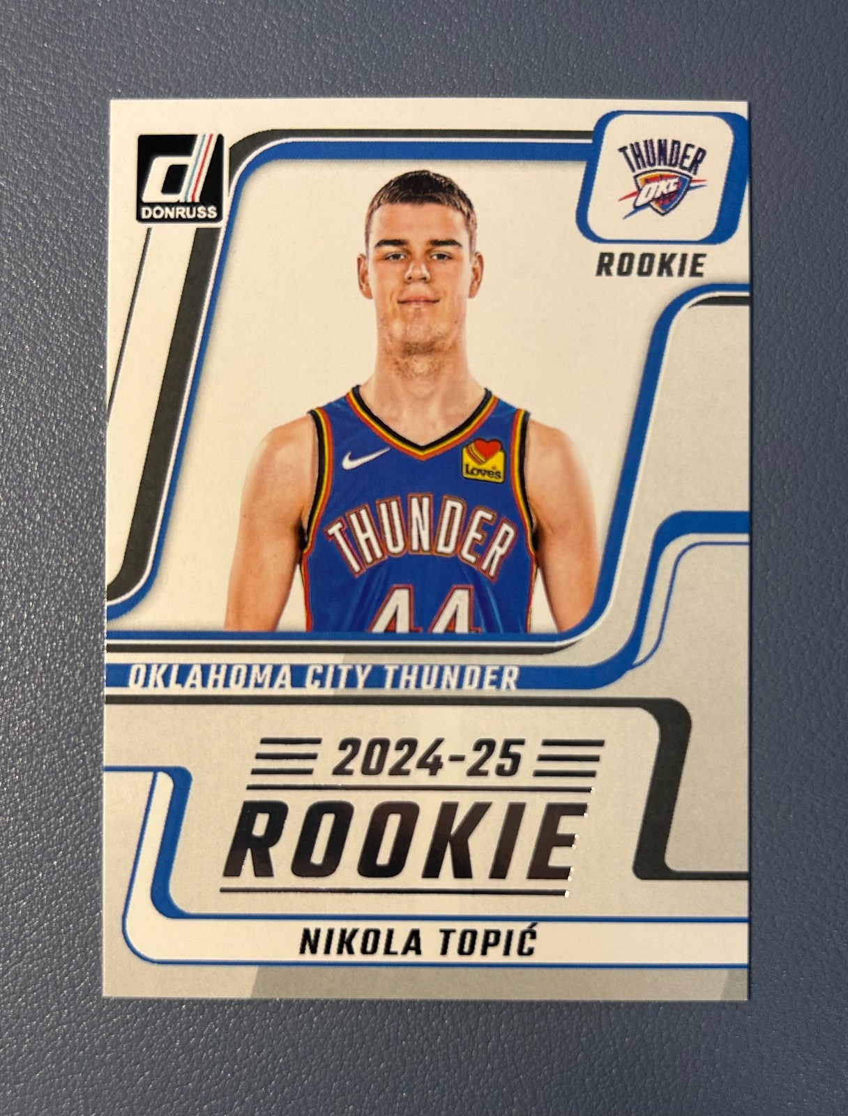 2024-25 Panini Donruss Nikola Topic Next Day Rookie RC Case Hit #NDA-NTO Thunder