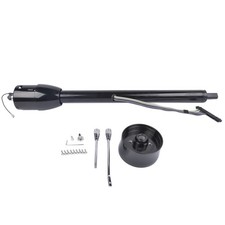 32inch Manual Tilt Steering Column With 9 Hole Wheel Adapter Without Key Black