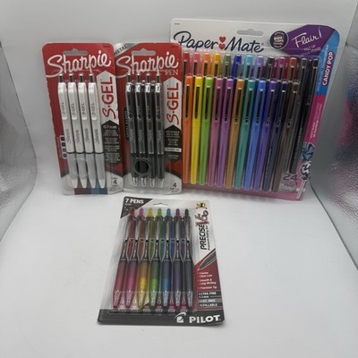 4 Pack Gel & Felt Tip Pen Set Sharpie S-Gel Paper Mate Pilot Assorted