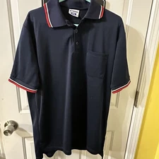 Champro Polo Mens Size XL Navy Red White Short Sleeve CollaredShirt Golf Casual