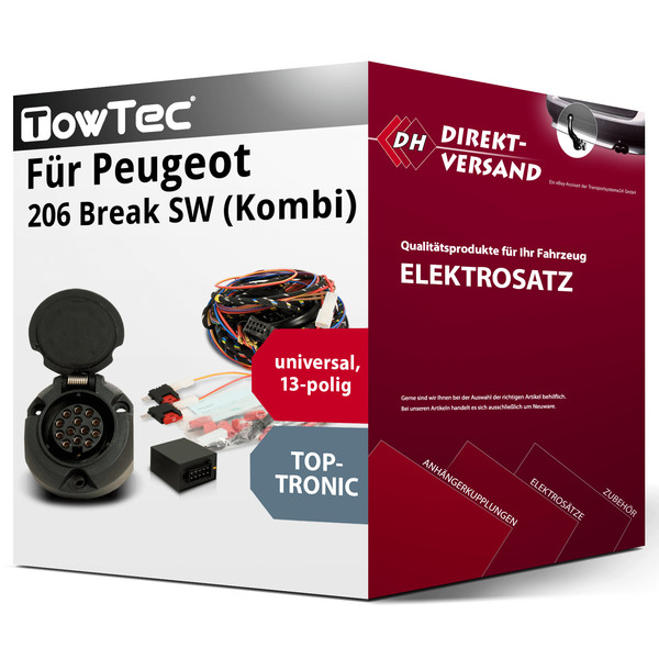 E-Satz 13Polig Universell für Peugeot 206 Break SW (Kombi) 07.2002-05.2007 Top-image